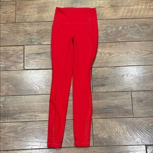 lululemon athletica Vibrant Red Leggings
